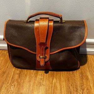 Brief case style. All leather.